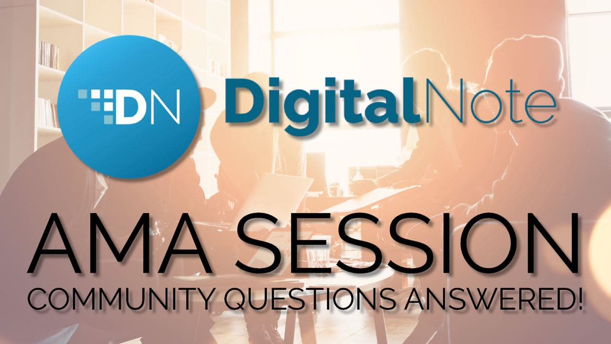 DigitalNoteXDN's tweet photo. We're happy to announce #DigitalNote #AMA Session! What are you waiting for? Send us your questions by Feb 15, 2021 by submitting them on the link below. We will post the AMA Q&amp;A script by Feb 20, 2021 on our Medium page. $XDN #future #askmeanything #2XDN

https://t.co/q5w1xyQBTt https://t.co/ofdTxpfyGE