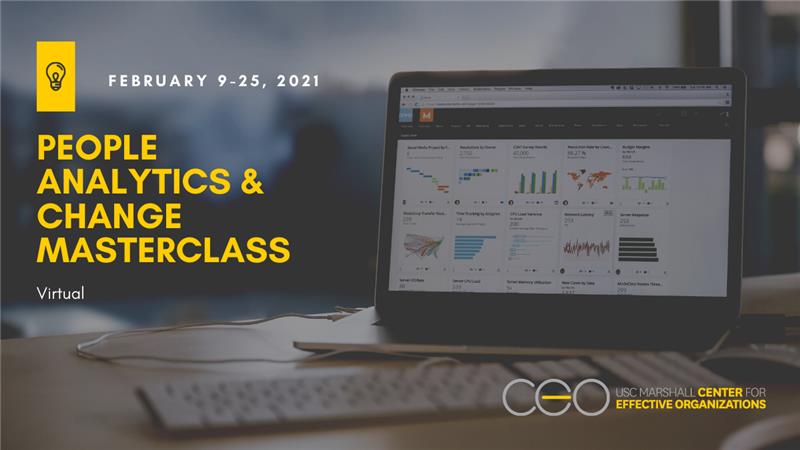 Last chance to register for our People Analytics and #Change Masterclass, which starts tomorrow!

Learn the tools and frameworks to overcome the current challenges facing #PeopleAnalytics

Register here: ow.ly/QFJ150DuKBW

<a href="/USCMarshall/">USC Marshall School of Business</a> #Analytics #HR #OD