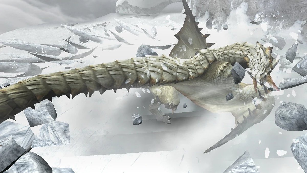 Out of all the monsters to inhabit colder climates, Barioth is considered to be the most dangerous one due to how active it is. Many travelers fear encountering this flying wyvern during their travels.