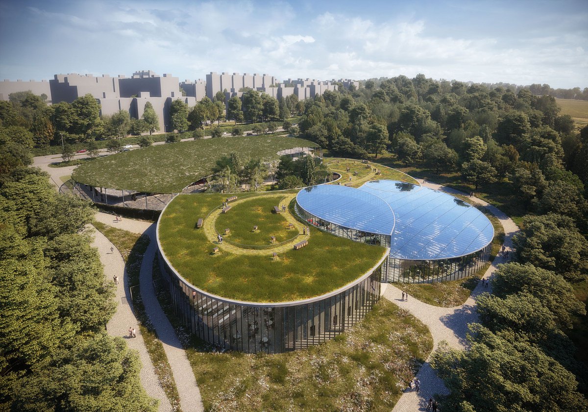 archinect's tweet photo. Entrance Building of Botanical Garden in Prague by Fránek Architects #ArchinectProjects

Project details at https://t.co/j8sp1NFSw5 https://t.co/t6QiT5EvKE