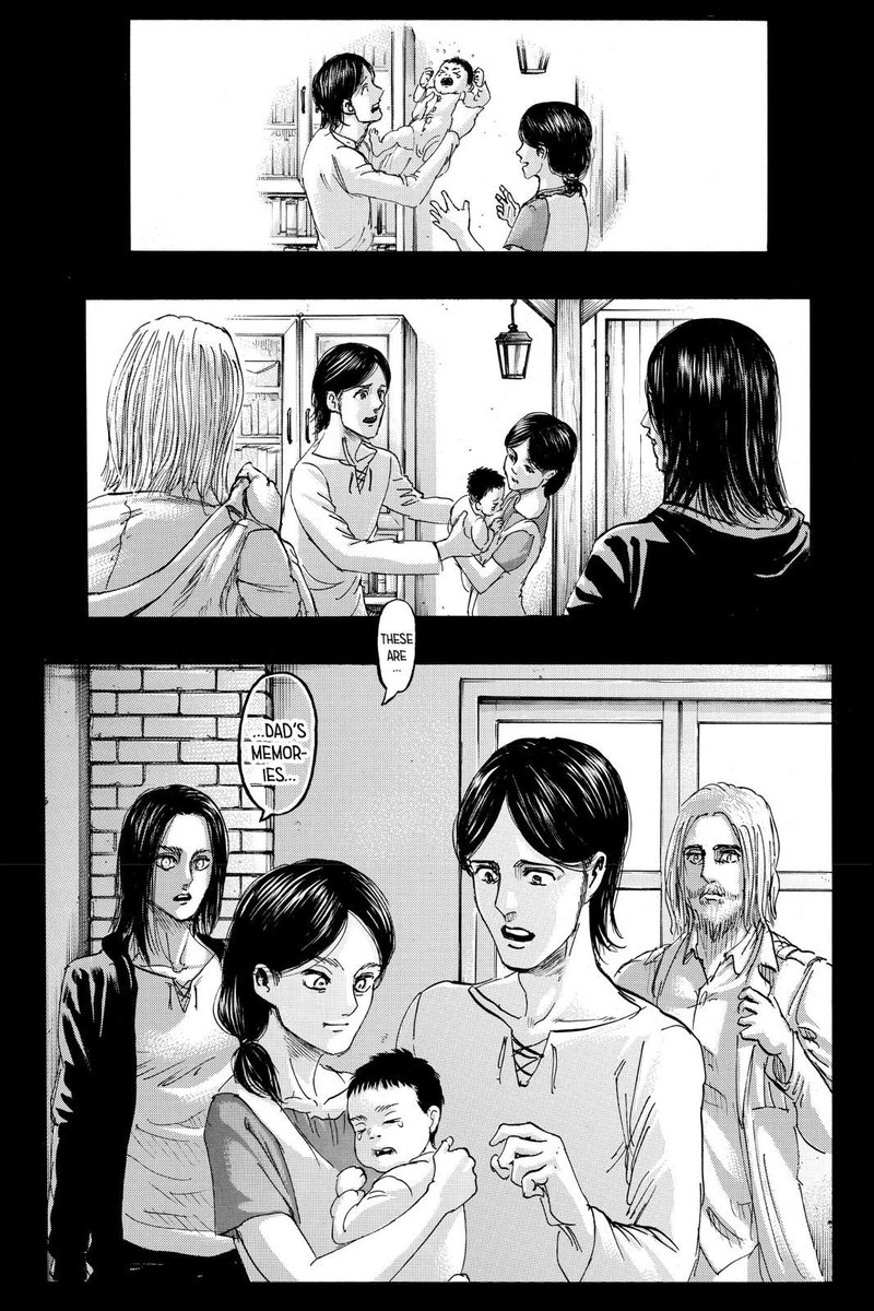 I’ve seen some people ask why Ymir didn’t use her new powers to turn on King Fritz and the answer is that she simply wanted to be loved (imo). That’s why she did all of his bidding. The reason Eren understood that and Zeke didn’t is, because he was never shown the love Eren was