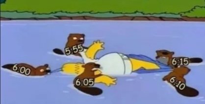 Yo todas las mañanas con mis alarmas: