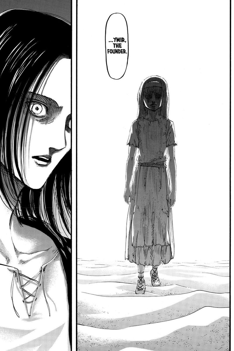 I hope this gets expanded on, but Ymir making it so that every Eldian is connected to her, just so that she isn’t completely lonely (this is how I interpret it) is honestly pretty sad. Also, Maybe she saved Zeke in 115, because it was important in getting what she wanted?