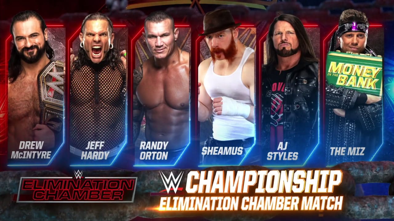 Lucha de Elimination Chamber 2021.