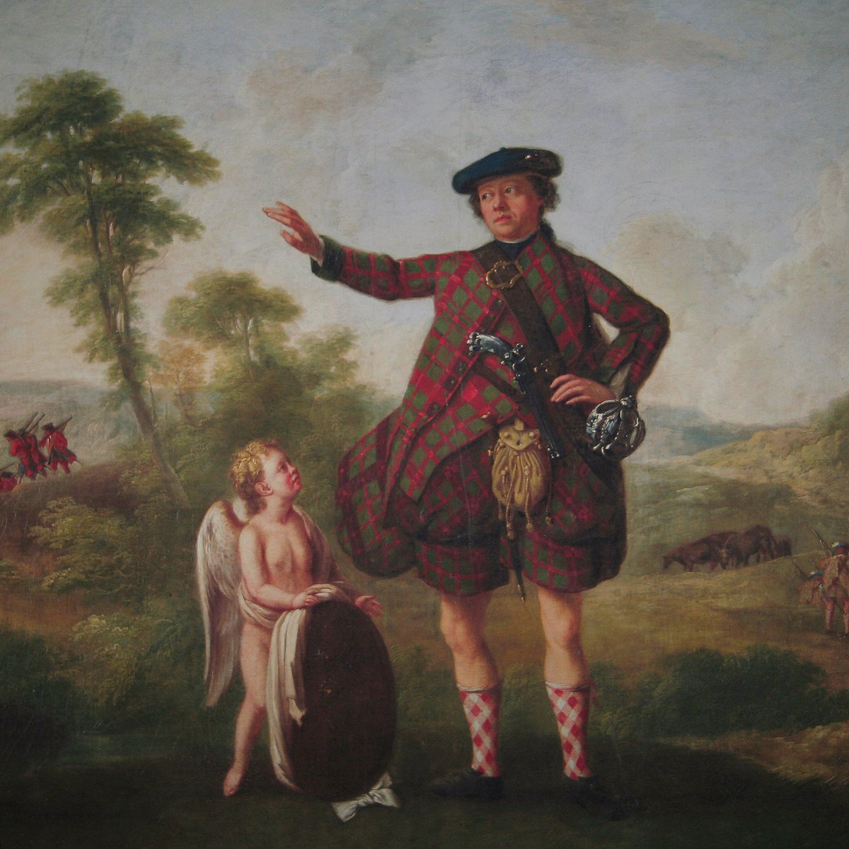 9 - By the 16th century we see tartans everywhere in Scotland & by the 18th century it's synonymous w/Highlanders.Back then, though, the tartan design was often determined by the weave & location rather than family association, & one could wear many kinds of tartan at once.