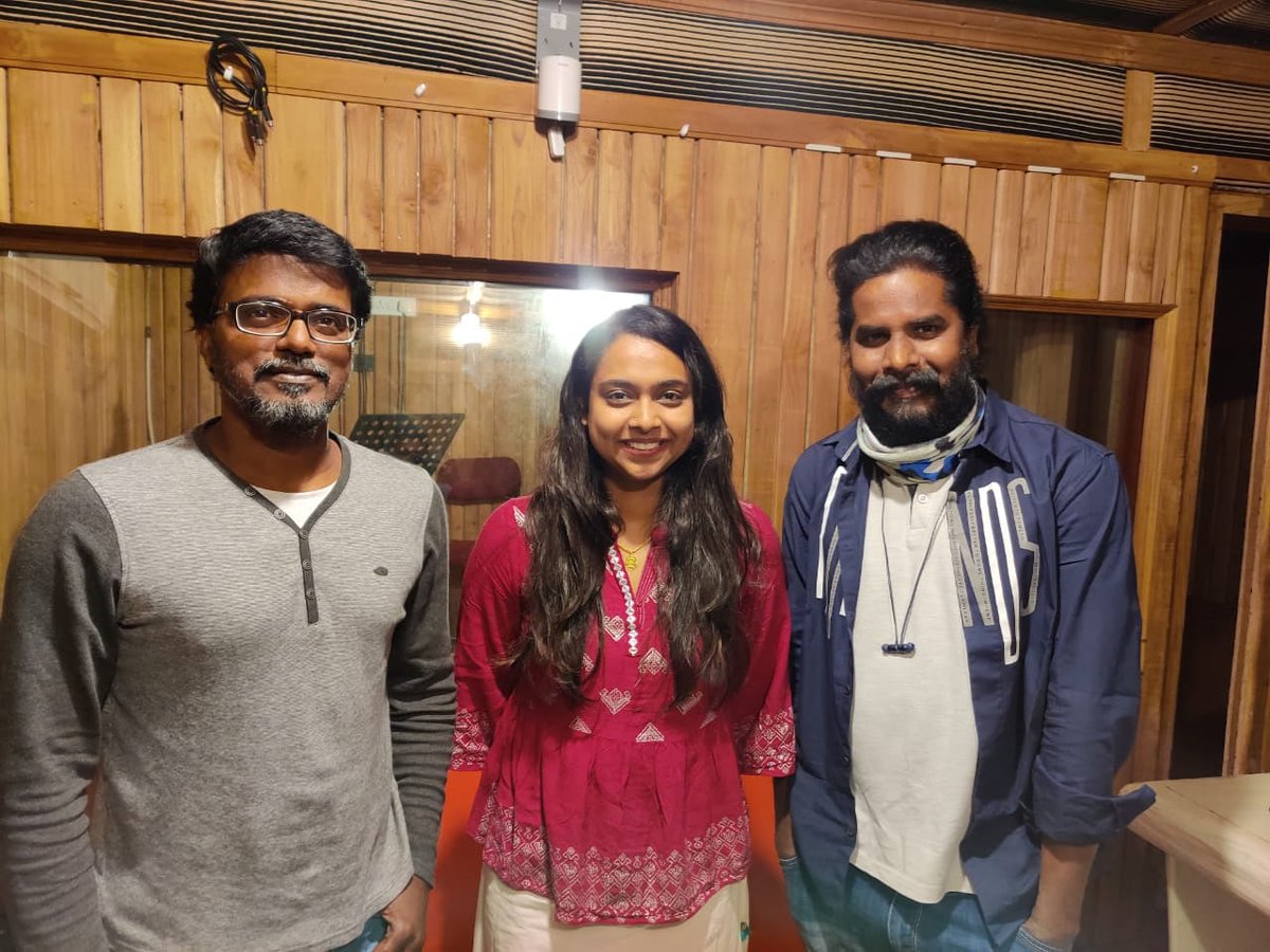 Done recording of a song for bilingual movie #Natanasuthradhaari with the wonderful voice of @Ananyabhat14 #soulful singing Film will be hit screens very soon Directed by @surenderkontaddi produced by @snreddy2 garu under #padmajafilmsindiapvtltd