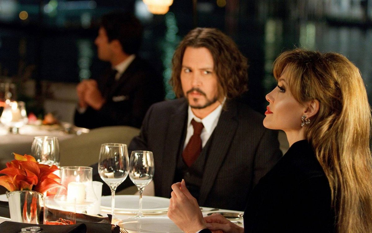 (2/2) who is willing to try things. He’s not just somebody who’s doing these fun [movies]; he’s a real experimental deeply-feeling artist, who gives a lot and is very gracious on set to everybody and to his fellow actors. He’s just a pleasure.”~ Angelina Jolie on  #JohnnyDepp