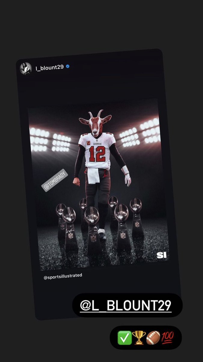 Brady posting all the congrats from former teammates on his IG story  (1/3)