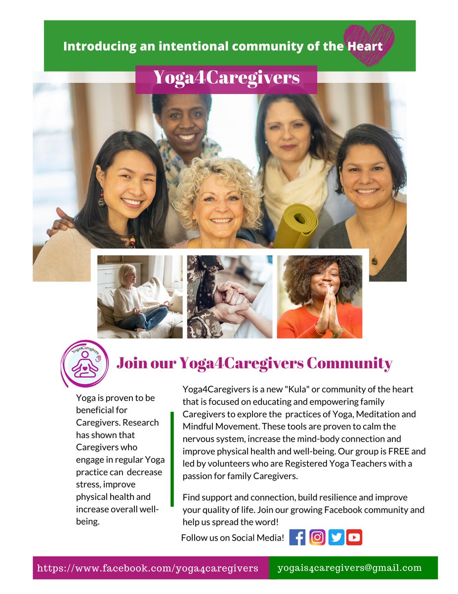 TechwerksL's tweet image. Are you a stressed out caregiver or know someone who is?Jennifer’s Yoga4Caregivers Online Community is free & open to All Caregivers!
Register for the upcoming webinar: hhcc.events/C3ep20
#techwerks #yoga4caregivers #caregivers #hiddenheroes #caregiversupport #veterans
