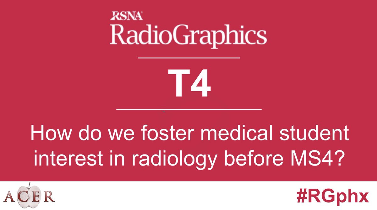 We need to abandon the “dedicated MS4 radiology rotation” pipe dream and get involved earlier in #Meded when we can actually make a difference in career choice. We need radiologists that can serve as role models to diverse medical students!  #RGphx