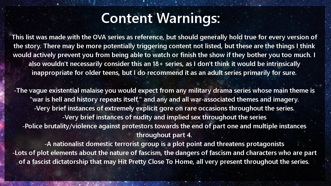 Content warnings/trigger warnings that I think would prevent you from being able to enjoy the series