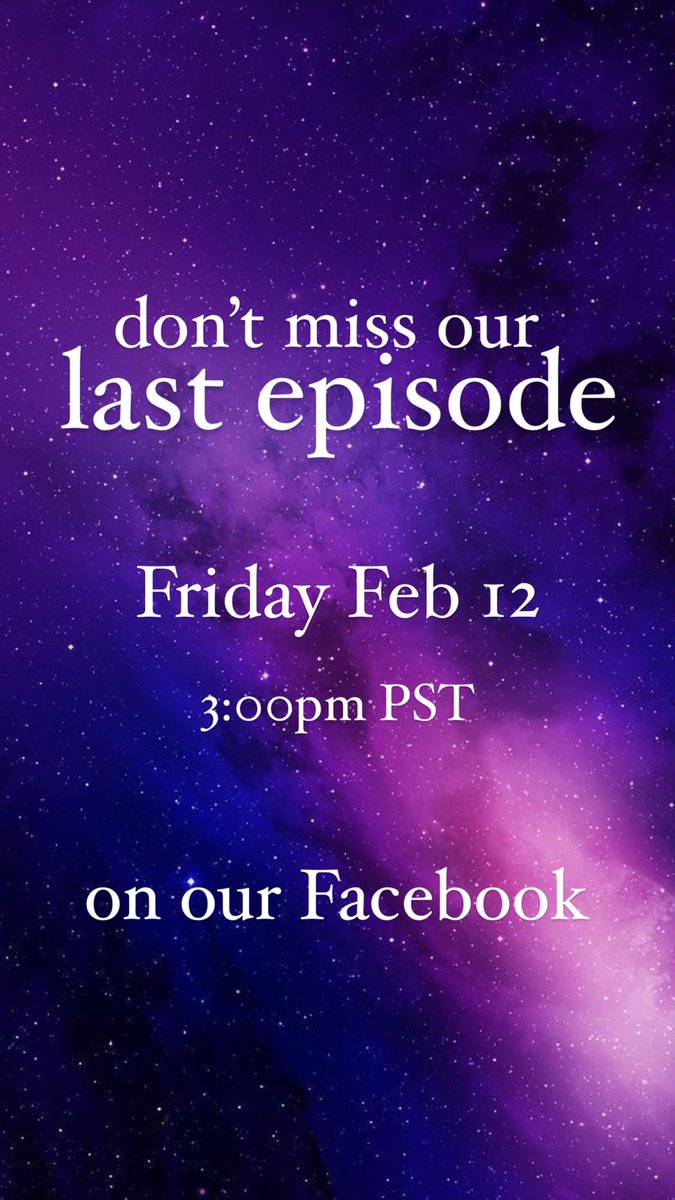 NotSureYetPod's tweet image. DON’T MISS OUR VERY LAST EPISODE! WE WILL BE RECORDING LIVE ON OUR FACEBOOK!!!