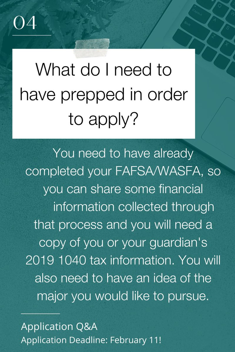 Did you join the Q&amp;A on our Instagram account last week? If you missed it, here are the top four questions our community had about our scholarship applications! We hope they help you as you finish your application. Make sure you apply before February 11!