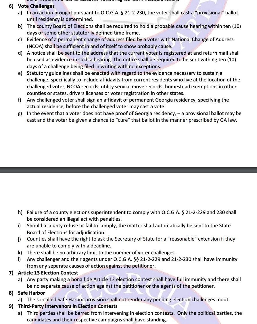 This section would probably violate the Constitution in a number of ways - also, maybe the party that doesn't understand how to properly file an election contest shouldn't be making recommendations about how election contests should work?