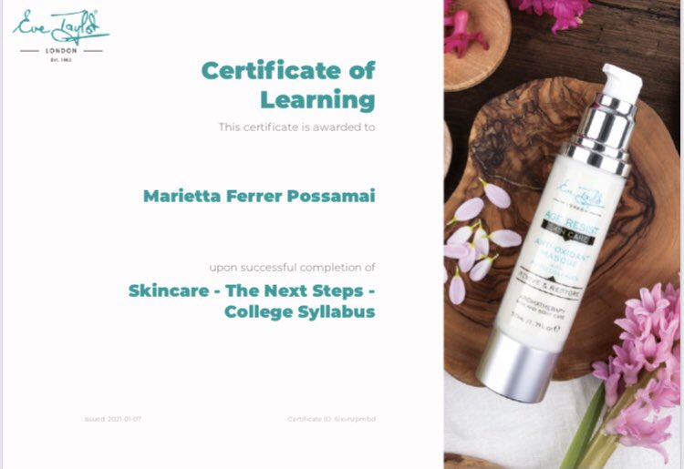 Nunca para de aprender!!! 
⭐️Never stop learning⭐️ 
#EveTaylor #beauty #skincare 
#beautytherapy #belleza #cuidadodelapiel #skincareroutine