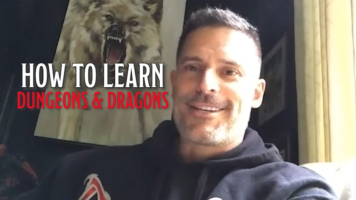 ToddKenreck's tweet photo. My first video back! I spoke with @JoeManganiello on 'How To Learn Dungeons &amp; Dragons.' https://t.co/cYAWdSDsmK https://t.co/OgPUEpGs9M