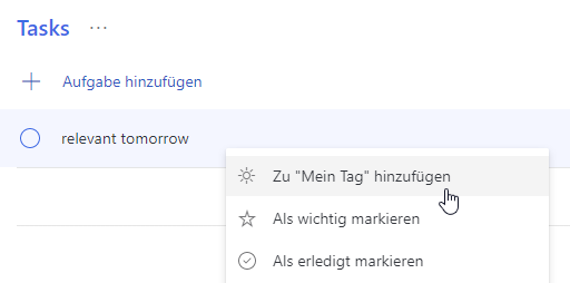 golfomania's tweet photo. hey @MicrosoftToDo 
what do you think about an "add to My Day Tomorrow" option?
I'd like to prepare my next working day in advance 
#todotogether https://t.co/yfmpQfYViz