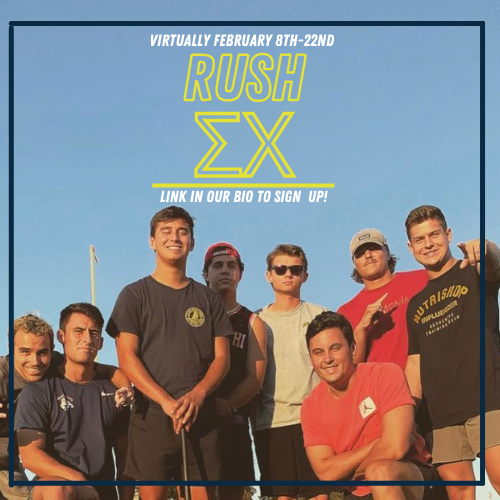 #RushSigmaChi

Hit the link in our bio to sign up or text Bryson at (559) 285-7611

If you are looking for lifelong friendships, an opportunity to serve the community, and be apart of something bigger than yourself. You will find it here! 

GO GREEK 

Stay tuned for rush video👀