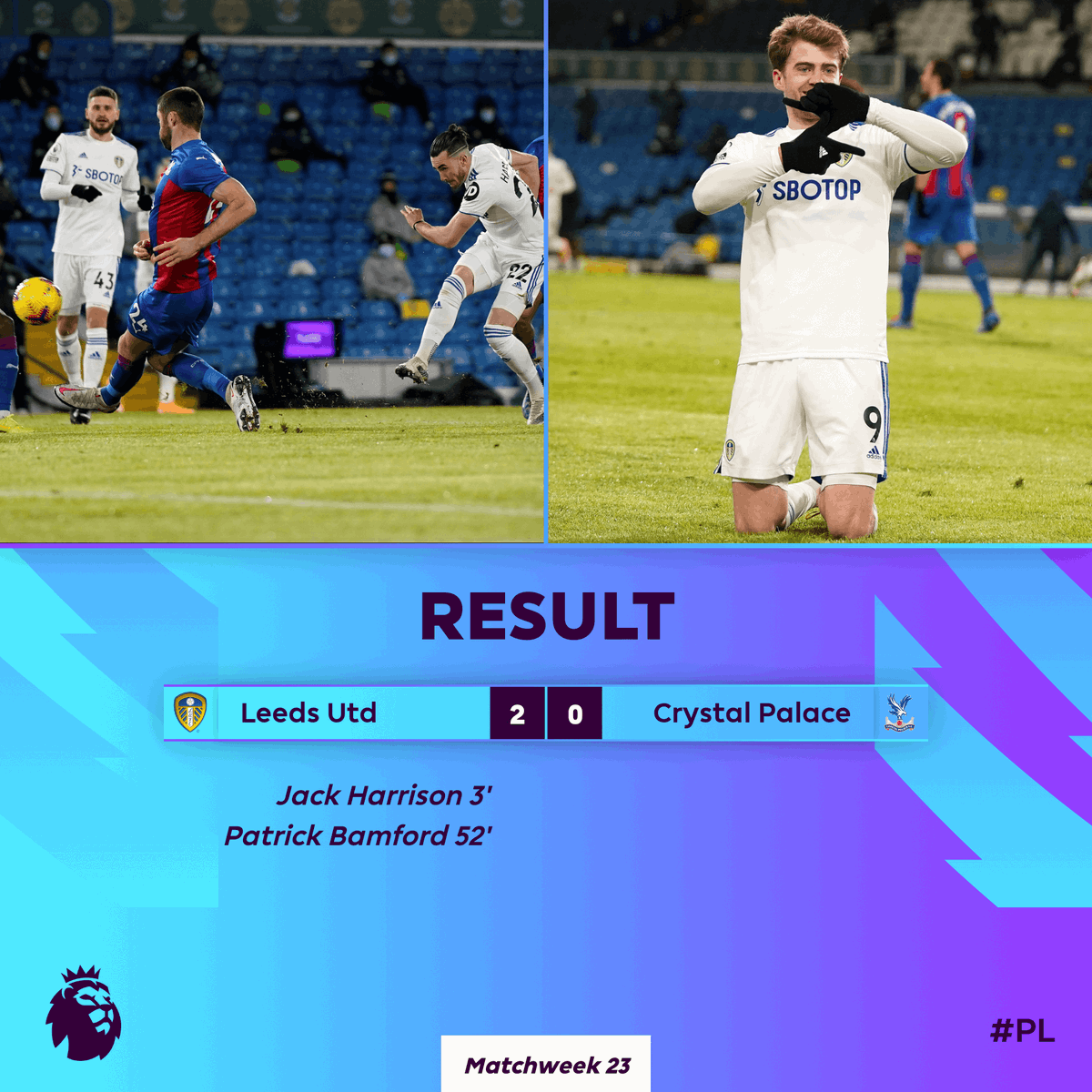 premierleague's tweet photo. ✅ Win
✅ Clean sheet
✅ Top half

#LEECRY https://t.co/amvHGeP1xI