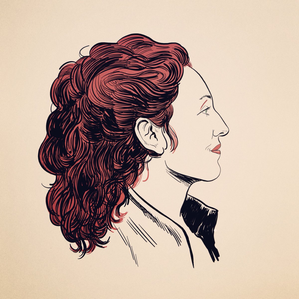 L'actriu Mariona Ginés, una de les protagonistes d'un nou projecte teatral que estem cuinant i en el qual hi participo com a autor. #teatre #caram #illustration