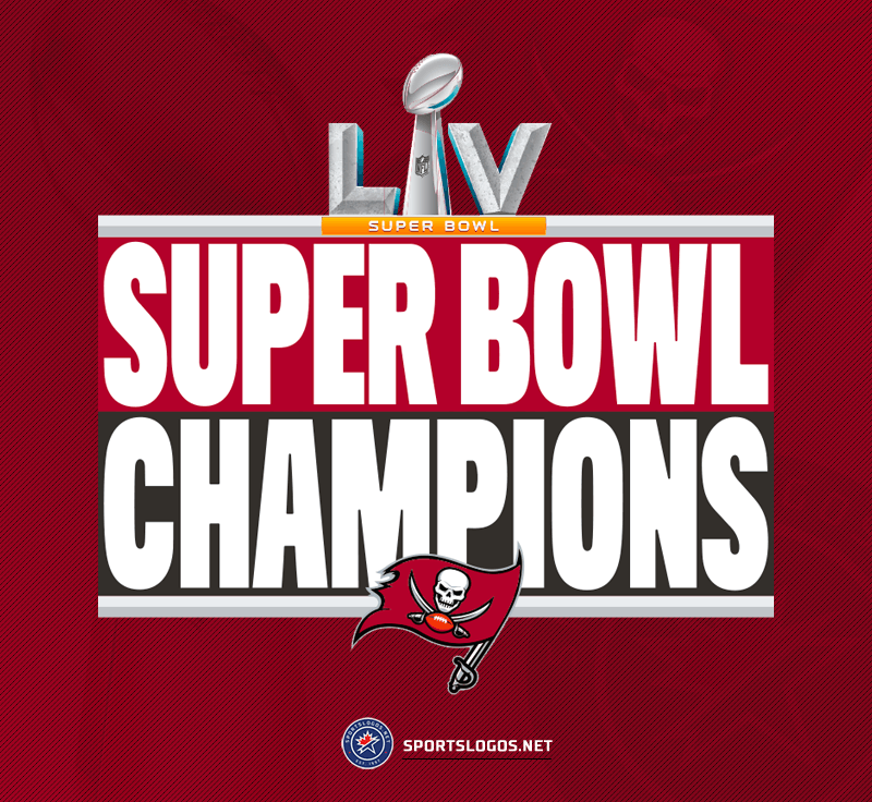 Chris Creamer  SportsLogos.Net on X: Tampa Bay Buccaneers Super Bowl LV  Champions logo #NFL #Bucs #SuperBowl Added to the site here:    / X