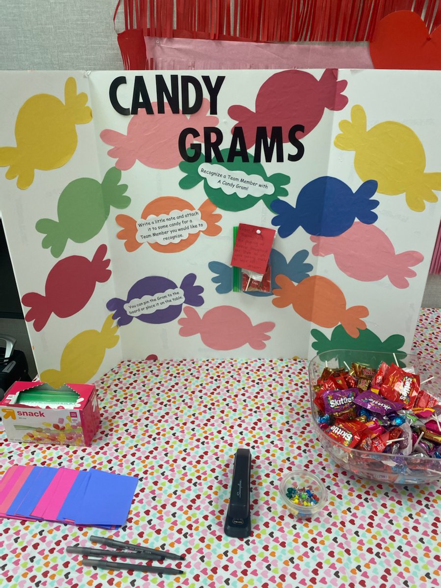 Things are about to get a little sweeter at #T0945! Candy grams for the team to recognize each other for #ValentinesDay! #target #worksomewhereyoulove #WeAreTarget