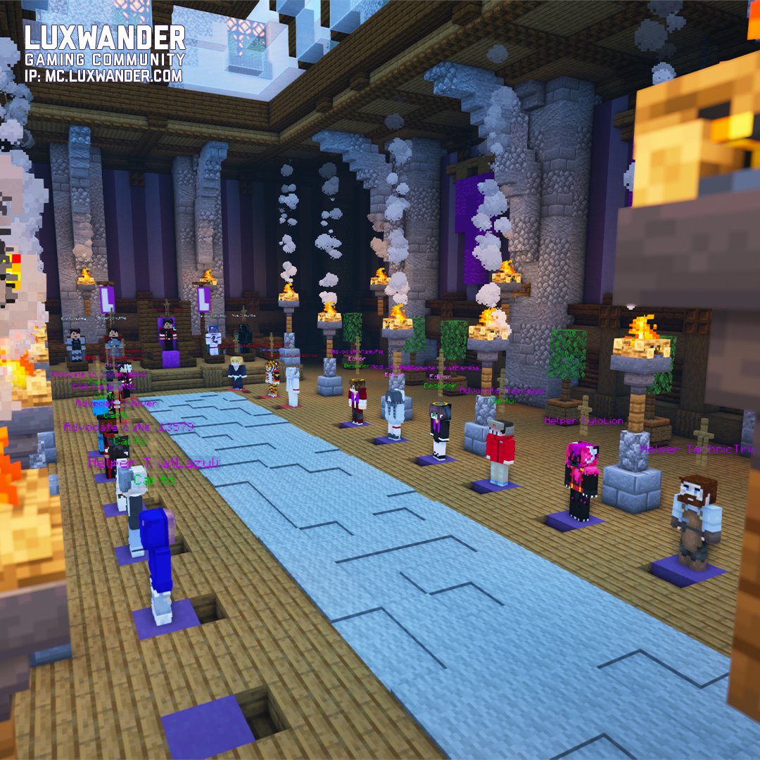 Luxwander's tweet photo. (description)
*
Server: https://t.co/qZWvPHzLuE
FOLLOW @Luxwander ⬅️
*
Join our Minecraft server today! Like, Retweet, &amp; Share!
#Minecraft #MinecraftManhunt #MinecraftIsDiversity #MinecraftMonday #Luxwander https://t.co/CQgkI80aBQ
