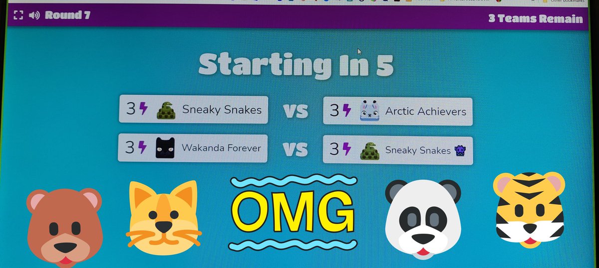 Ocelotscode's tweet image. Our loops with GIFs coding challenge was on fire today with @PlayBlooket Ss specially loved 😍 the random nicknames assigned to their teams 👩‍🚒👨‍🚒🚒🔥,🚒🔥🚒🔥🚒👩‍🚒👨‍🚒 #coding108 #LosFresnosCodes