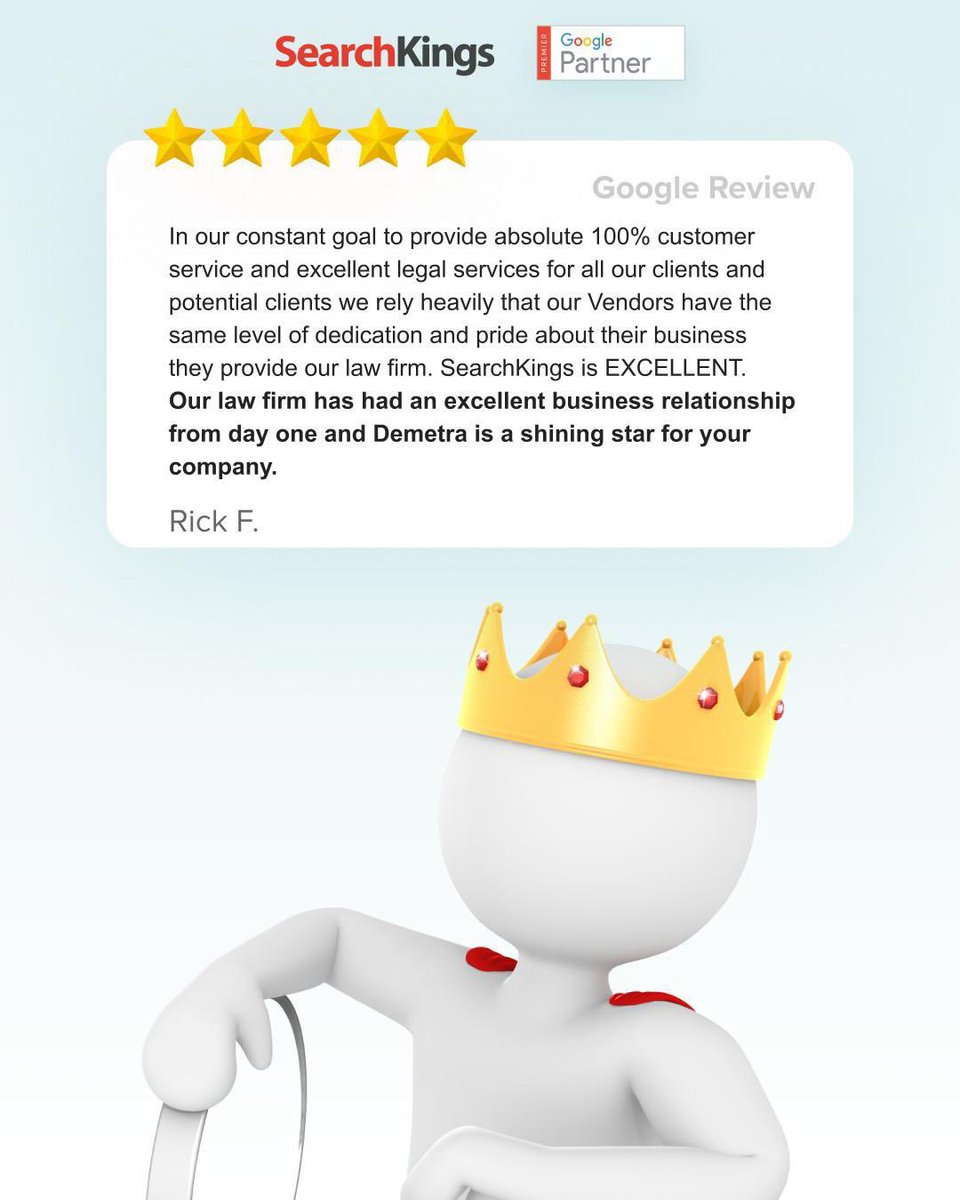 This is a snippet from our most recent Google review. Getting reviews like this make us so proud as a company to know all our hard work pays off💪🏽✅
#google #googlepremierpartner #googlepartners #googlepartner #searchkings #sk4life #googlelocalservices