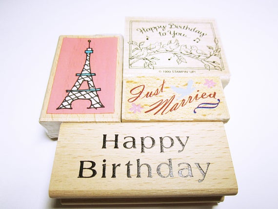 Wedding Birthday Quote Eiffel Tower Rubber #Stamps Wedding Birthday Card Making Unused Rubber Stamp #Supplies RUBBER STAMPS ASSORTED #cardmaking #christmas #rubberstamps jto.li/7k6GL