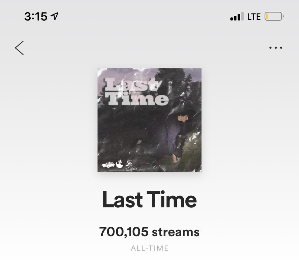 700k in a month on <a href="/Spotify/">Spotify</a> thank u <3333