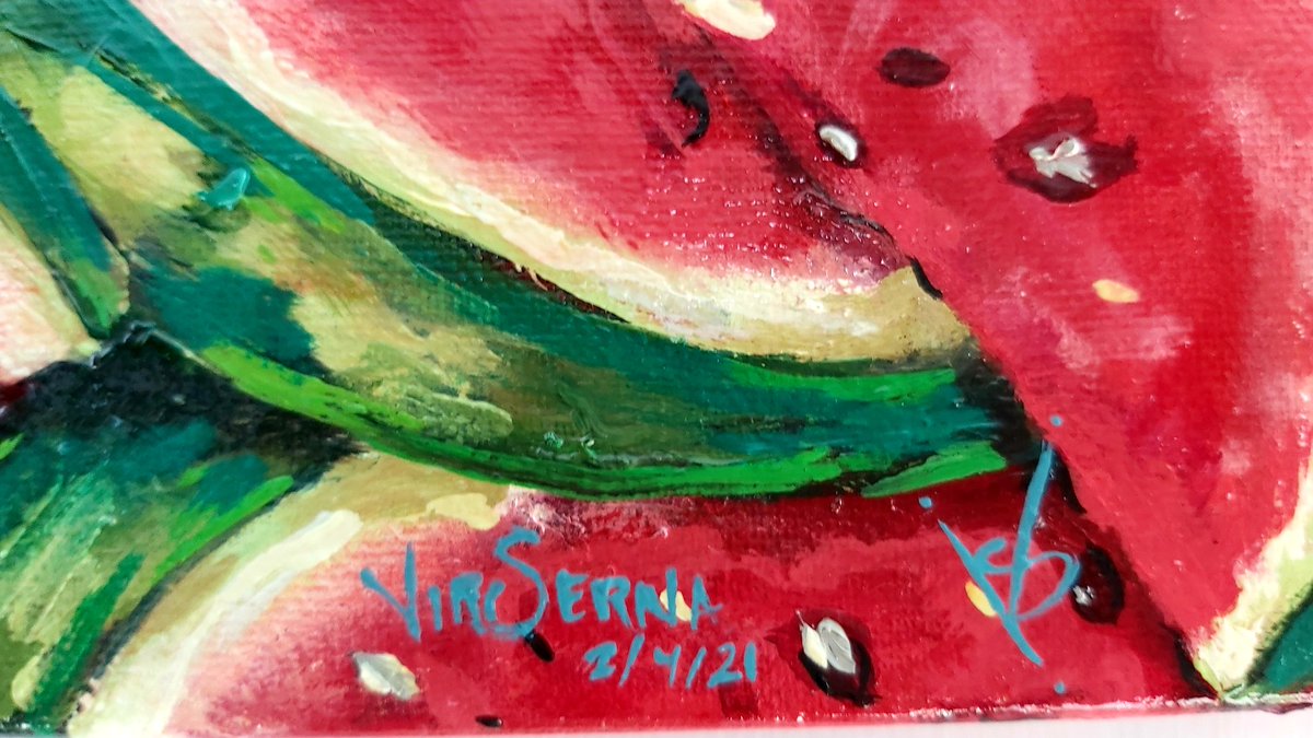 VSR_art's tweet photo. ❤❤💋¡¡Rojo sobre sandías !! 🍉🍉💋👄

Pintura al Óleo 👩🏻‍🎨💃🦊🦜🐞🌹⚘
Feliz semana 🙌🌹

#óleo #arte #BuenosDias
#artwork #artshare #artist #women #womensart #FelizLunes https://t.co/Ss1Czo5das