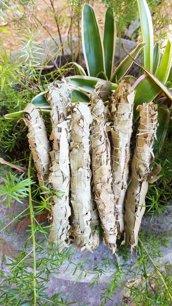 awabeads's tweet photo. Before...       After!

Our #mondaytransformation is our eucalyptus smudgestick. Locally harvested + handrolled in roses 💕

Eucalytus promotes healing, protection &amp; purification. Rose for added sweetness 🌹

Now available in your #deyesbox (local version) 
Check the link in bio https://t.co/o92MlLj9nW