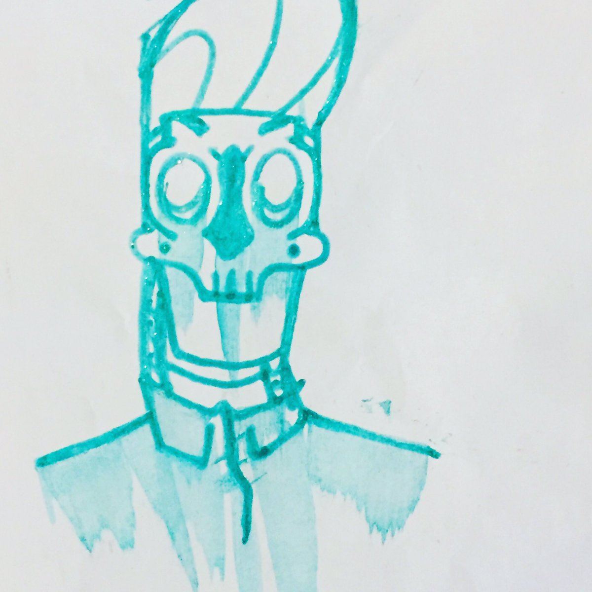 Picklerocketart's tweet photo. Mr. Melty McMeltface
Un-cropped: https://t.co/BclRvbP6as

#TheBarBots #tbb #grimmtbb #traditionalart #ink #inks #pen #drawing #artistsontwitter #oc #originalcharacter #comic #art #aesthetic #ArtistOnTwitter https://t.co/BjpiQWeaO8