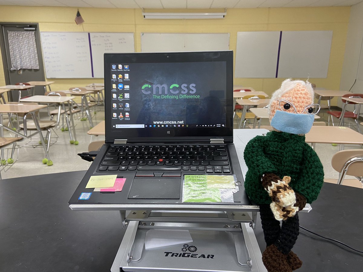 Bernie and I had a great day today. Finally got my students back in class Bernie was waiting on them.