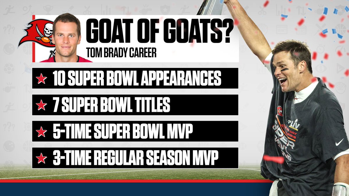 Sportsnet Stats on X: 'As seen on @timandsid, has Tom Brady firmly  established himself as the GOAT?  / X