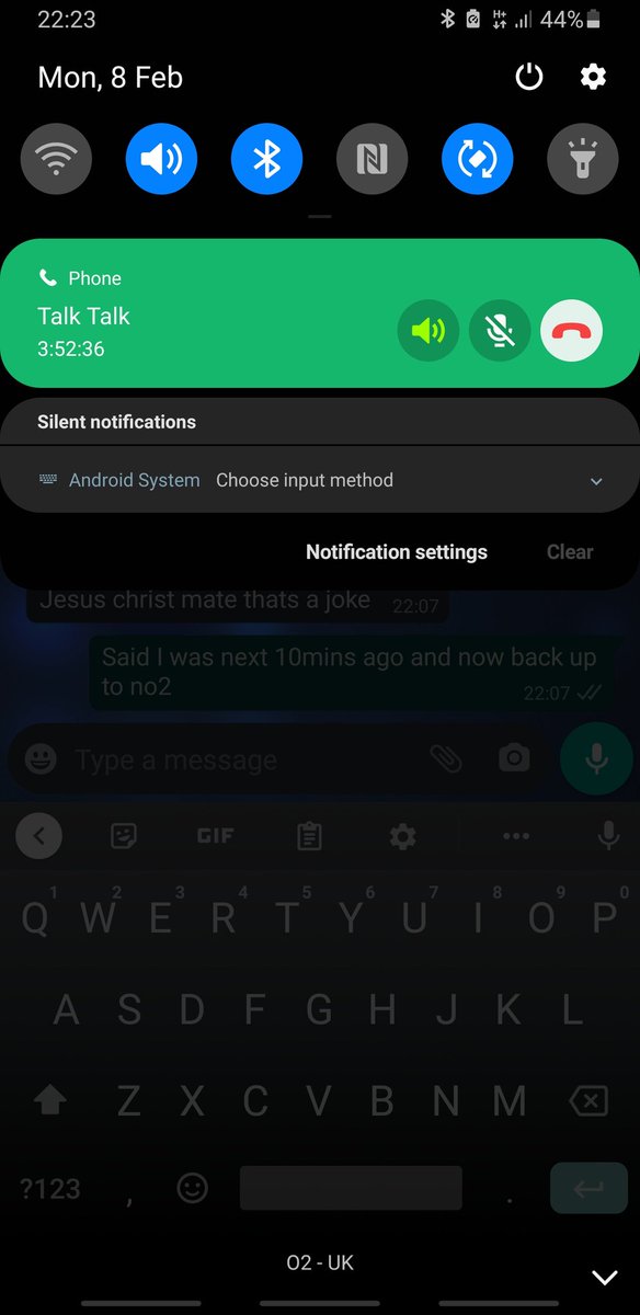 Davo1984's tweet photo. @TalkTalk I was on hold to talktalk trying to sort an issue. I was on hold for near 4 hours. When it finally said I was next in line, the line just went silent and no one answered the call. This is an absolute joke https://t.co/CjpPatEOG1