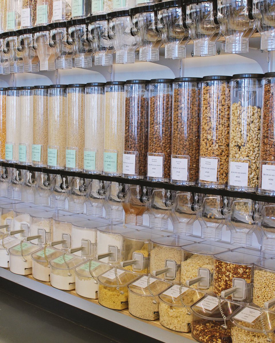 nugrocery's tweet photo. Buying in #Bulk never looked so good! What's something you wish you could find in bulk? 👀 #BulkIsBeautiful #ZeroWasteGrocery https://t.co/nzQMiAUuma