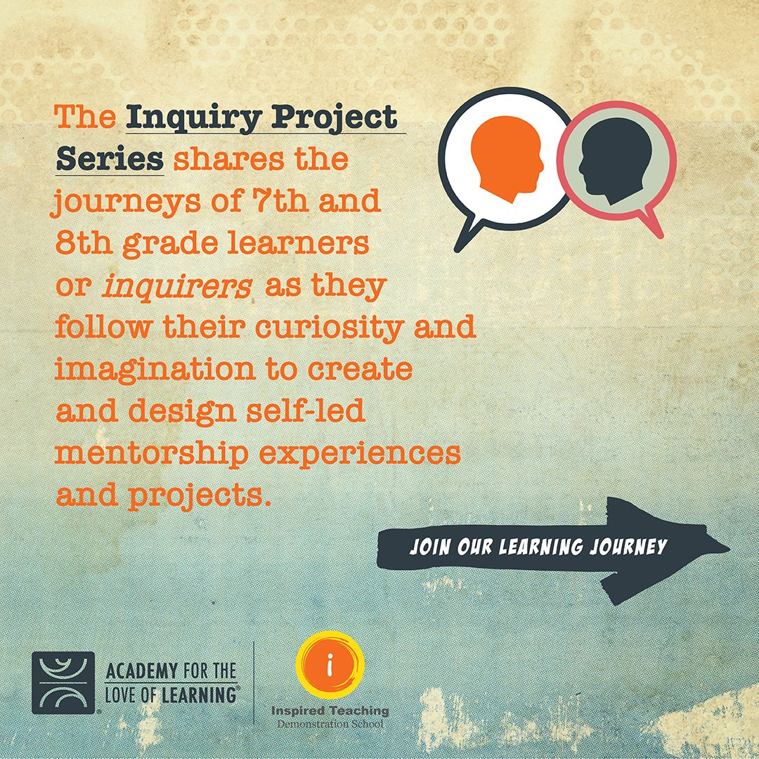 InspiredSchool's tweet image. What becomes possible when young people follow their interests and design their own learning? We’ve partnered with the @AcademySantaFe to discover the possibilities that emerge in the #InquiryProject, a pilot program exploring student-driven learning. #inquiryed #whatislearning