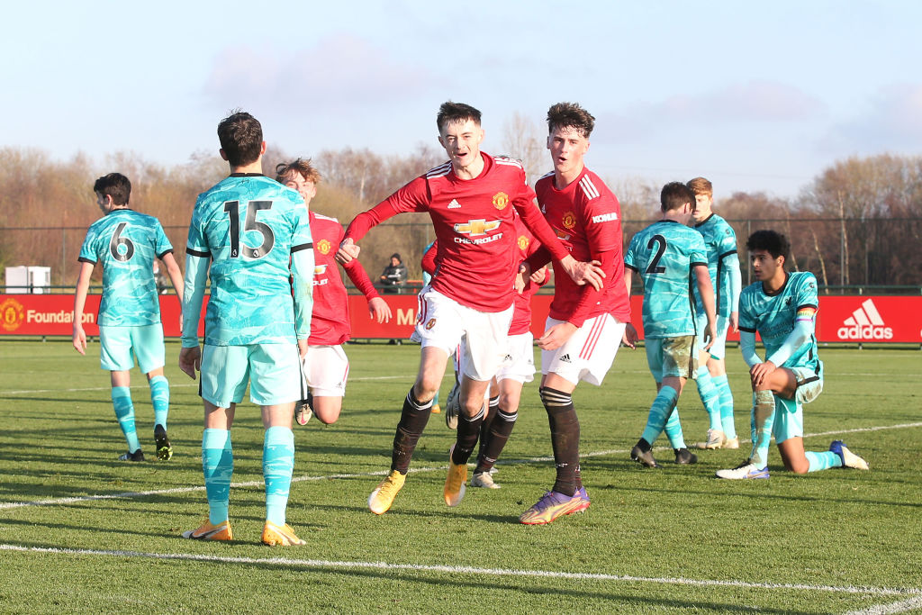 In 19 apps in the Premier league 2, EFL trophy and u18s he has 15 goals and 2 assists. And Ole himself has suggested he could be in line for a call up soon.