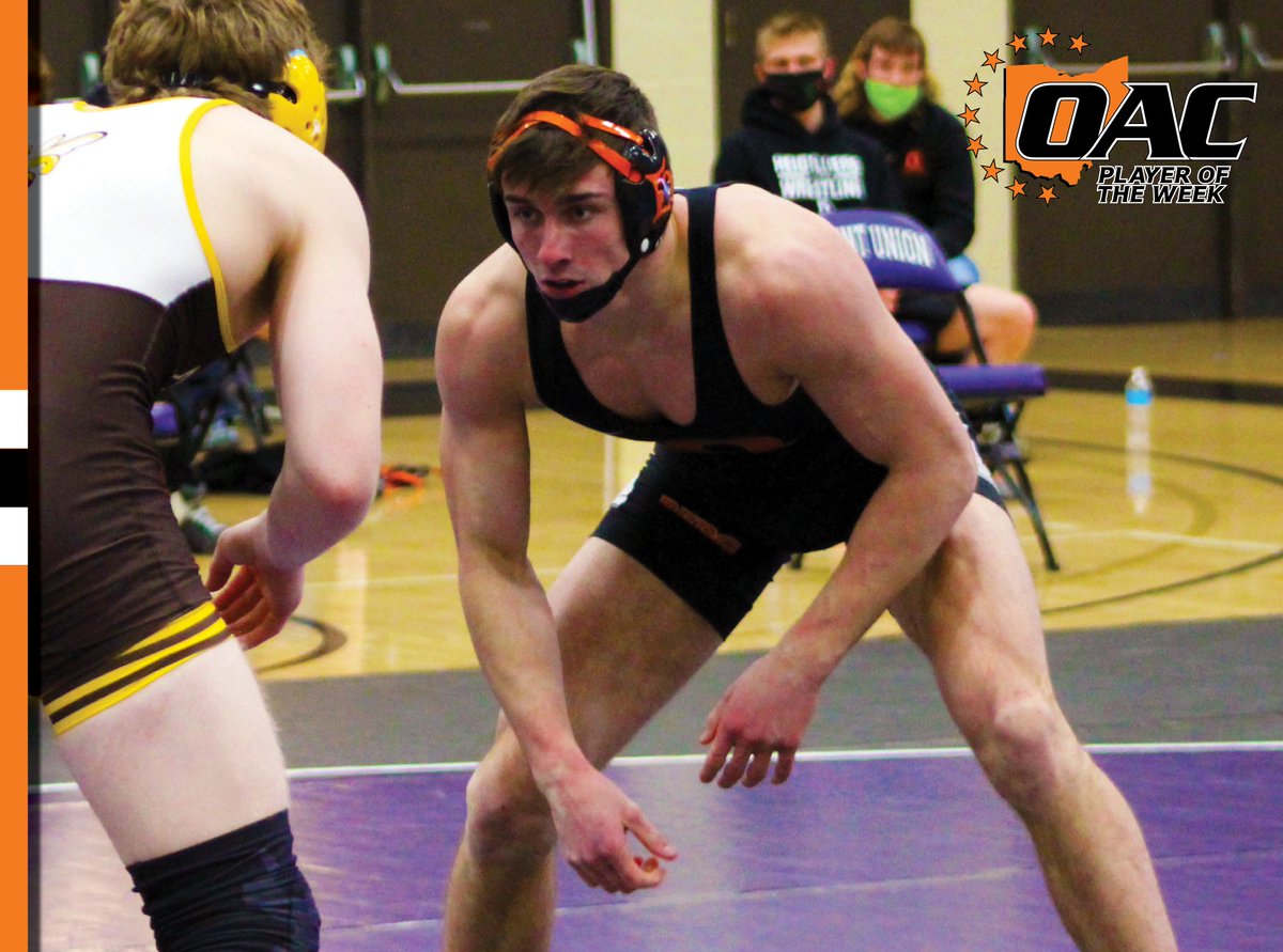 BergAthletics's tweet photo. WREST: Dylan Roth named OAC Wrestler of the Week, another honor in his storied career ... RECAP -- https://t.co/uvTH1pytGx https://t.co/UsNzFsIpiU