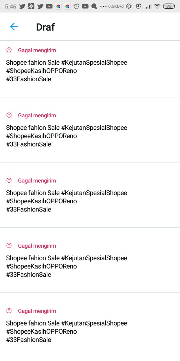 pitrisapitri211's tweet photo. @ShopeeID Udah ngereply banyak banget, eh taunya pas dicek gak bisa kekirim min :(

Shopee fahion Sale #KejutanSpesialShopee 
#ShopeeKasihOPPOReno 
#33FashionSale https://t.co/bqYmVczrIx