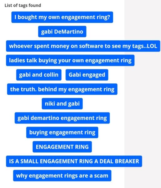 titosvodka69's tweet photo. no one would ever spend money to look at your tags. it's free and easy to do. it's not SoFtWaRe #gabidemartino @/gabcake https://t.co/tRsjOeYCom