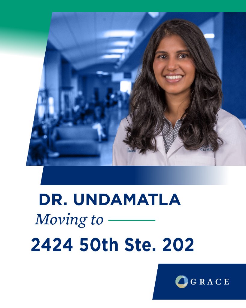 Dr. Undamatla has moved! Her practice is now located at 2424 50th Suite 202. All appointments will take place at this new location.