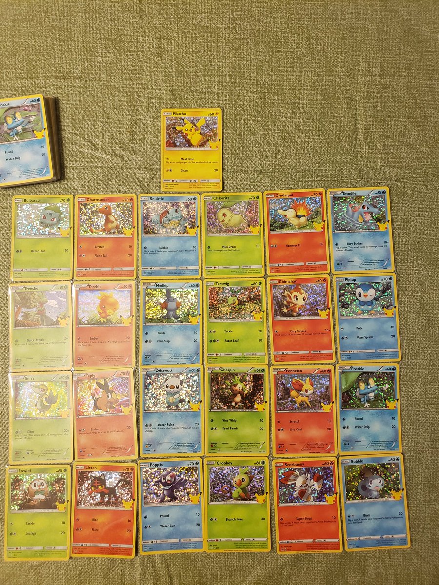 ALBINORHINOTIM's tweet photo. First complete 25th anniversary set from mcdonalds #pokemon #Pokemon25 #25yearsofpokemon #mcdonalds #mcdonaldspromo https://t.co/5G6Sz6qlrs