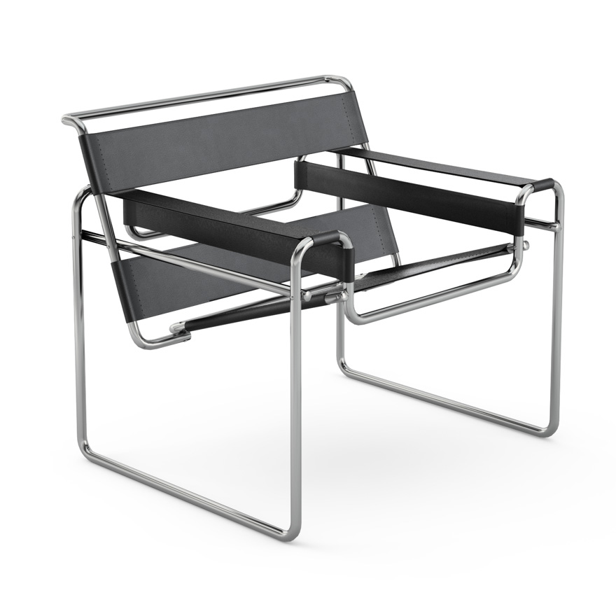 no where on this page do they show anyone actually sitting in this chair, which, frankly, makes sense - $2893 ( https://www.knoll.com/product/wassily-chair)
