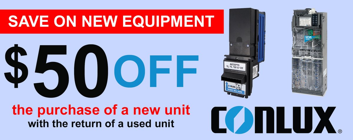 VendNetUSA's tweet image. The Conlux delivers high performance to the value-conscious operator and features simple programming and acceptance features. To discover more benefits of using Conlux, click below.
bit.ly/3sDBesb
#vendingfeatures #billvalidator