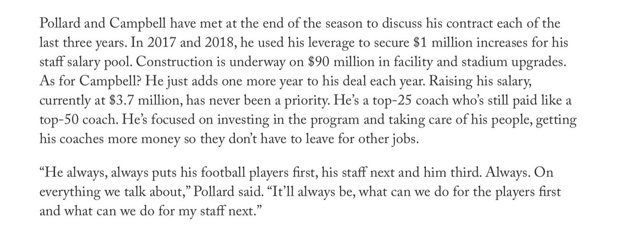 max_olson's tweet image. Matt Campbell secured an additional $3 million for his staff salary pool. That’s always been his priority with contract extensions: taking care of his people. bit.ly/3q2Rrp2