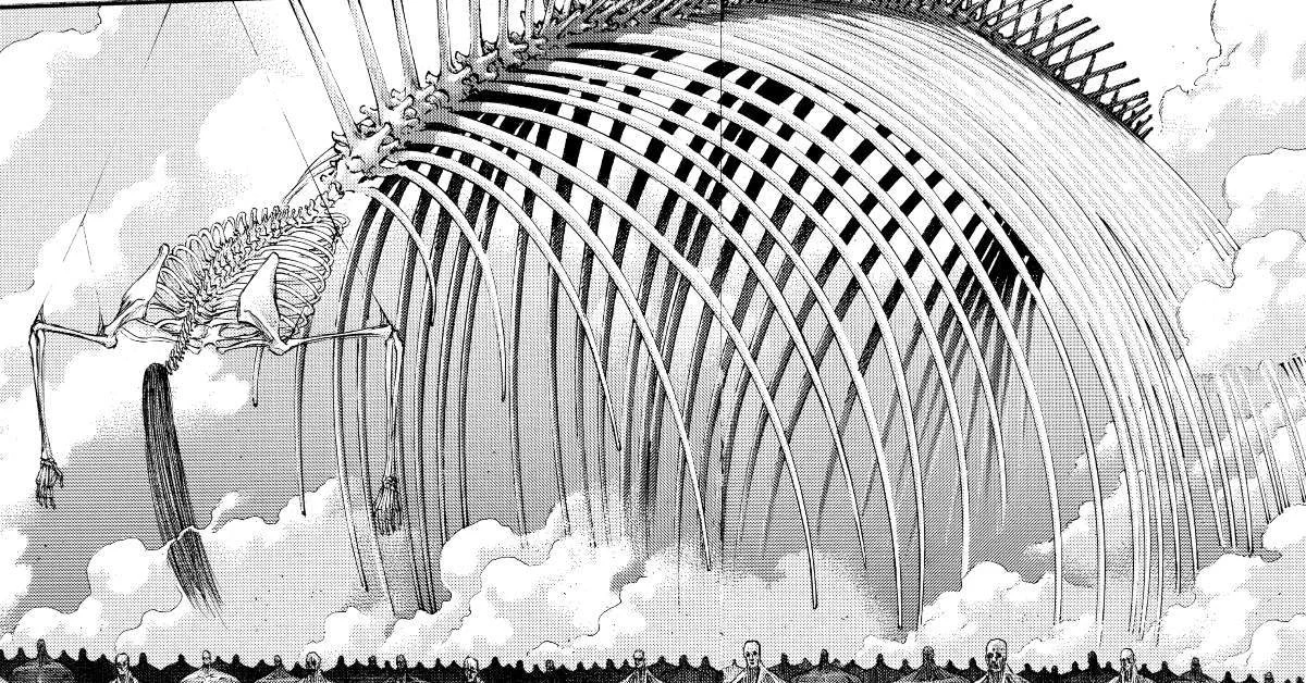 3rd. His Founding Titan structure. His titan structure is basically the head, ribs, then a BOW of giant ribs/spine, and then his hips and leg bones. It’s quite obvious to me at least that he doesn’t even have a body as it is implied that his whole body became the titan+