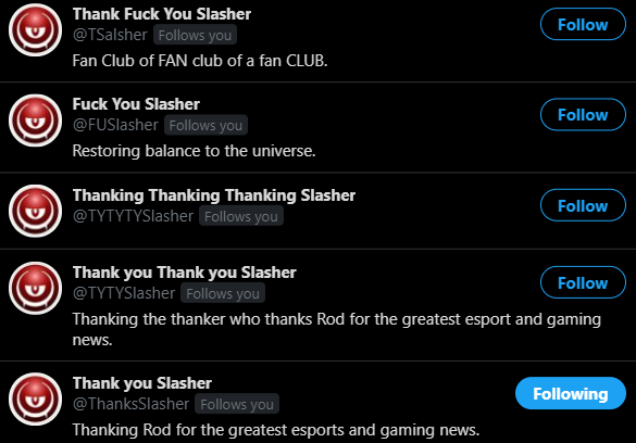 Slasher twitter rod Slasher twitter rod